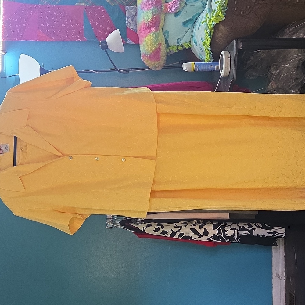 Yellow Textured Dress Jacket